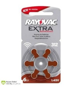 باتری سمعک ریواک شماره 312 RAYOVAC ا RAYOVAC Hearing Aid Battery